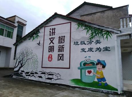 镇巴墙绘是现在流行的墙体广告